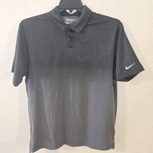 Nike Golf Tour Performance Dri-Fit Golf Polo Dark Grey Ombre Medium Short Sleeve